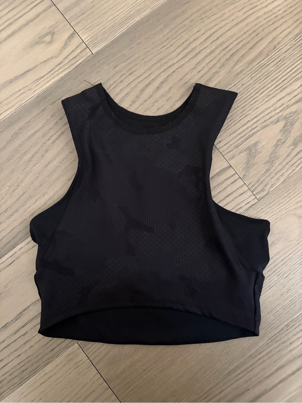 adidas Black Cropped Athletic Tank